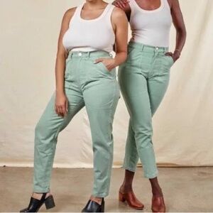 Big bud press Sage green medium petite pencil pants